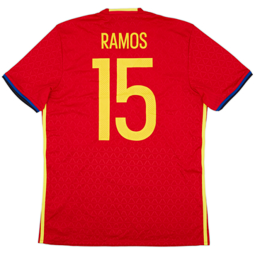 2016-17 Spain Home Shirt Ramos #15 (M)
