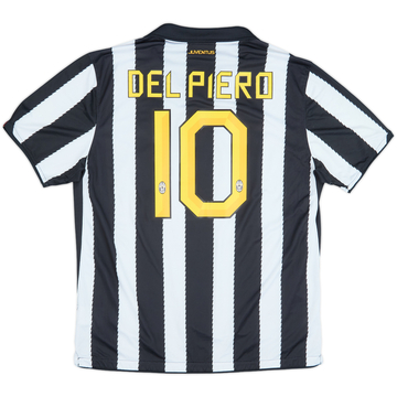 2010-11 Juventus Home Shirt Del Piero #10 - 6/10 - (XL)