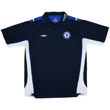 2005-06 Chelsea Umbro 1/4 Zip Polo Shirt - 9/10 - (XXL)