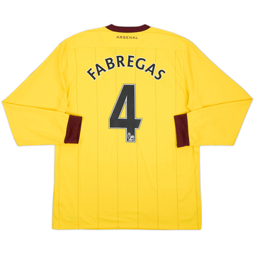2010-13 Arsenal Away L/S Shirt Fabregas #4 - 6/10 - (L)