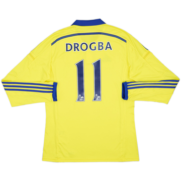 2014-15 Chelsea Away L/S Shirt Drogba #11 - 6/10 - (M)