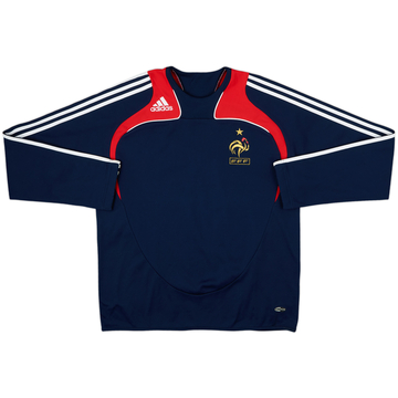 2007-08 France adidas Sweat Top - 8/10 - (M/L)