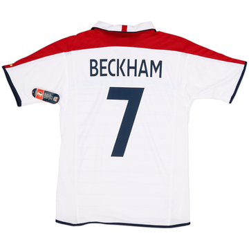 2003-05 England Home Shirt Beckham #7 (S)
