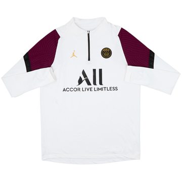2020-21 Paris Saint-Germain Jordan 1/4 Zip Training Top - 7/10 - (L)