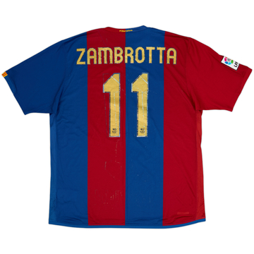 2006-07 Barcelona Home Shirt Zambrotta #11 - 4/10 - (XL)