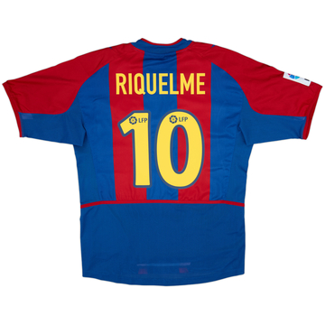 2002-03 Barcelona Player Issue Home Shirt Riquelme #10 - 8/10 - (M)