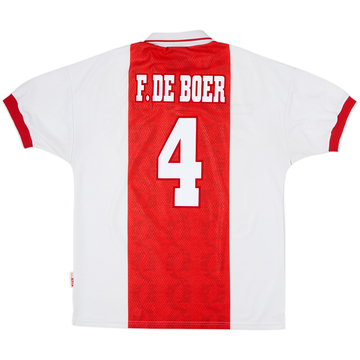 1998-99 Ajax Home Shirt F.De Boer #4 - 8/10 - (L)