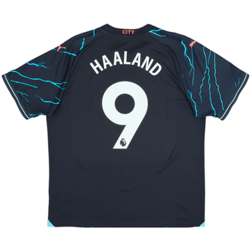 2023-24 Manchester City Third Shirt Haaland #9 - 10/10 - (XL)