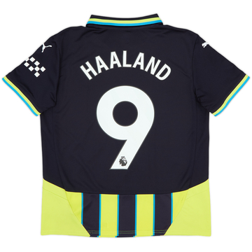 2024-25 Manchester City Away Shirt Haaland #9 - 8/10 - (XL.Boys)