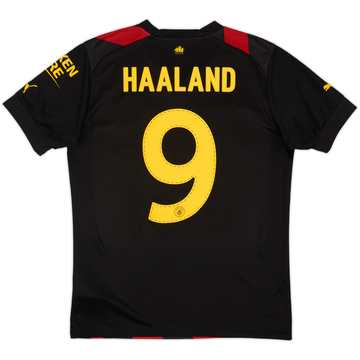 2022-23 Manchester City Away Shirt Haaland #9 - 9/10 - (M)