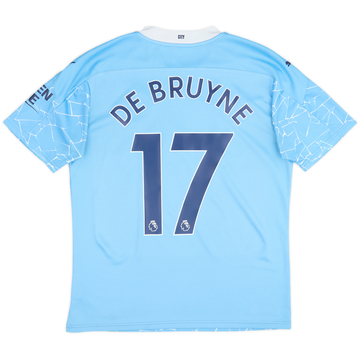 2020-21 Manchester City Home Shirt De Bruyne #17 - 10/10 - (M)