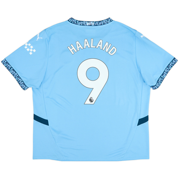 2024-25 Manchester City Home Shirt Haaland #9 - 6/10 - (XXL)