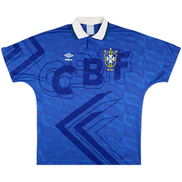 1991-93 Brazil Away Shirt - 6/10 - (XL)