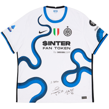 2021-22 Inter Milan Signed Away Shirt - 8/10 - (XXL)