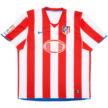2009-10 Atletico Madrid Home Shirt - 4/10 - (XL)
