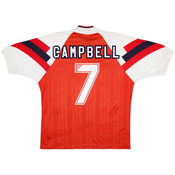 Camiseta de local del Arsenal 1992-94 Campbell #7 - 6/10 - (L)