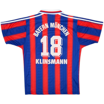 1995-97 Bayern Munich Home Shirt Klinsmann #18 - 8/10 - (S)