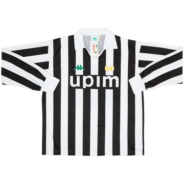 1991-92 Juventus Basic Home L/S Shirt (L)