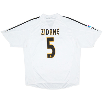 2004-05 Real Madrid Home Shirt Zidane #5 - 6/10 - (XL)