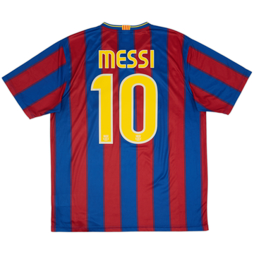 2009-10 Barcelona Basic Home Shirt Messi #10 - 10/10 - (L)