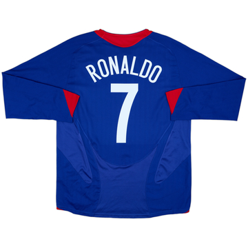 2005-06 Manchester United Away L/S Shirt Ronaldo #7 - 7/10 - (L)