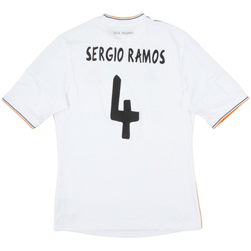 2013-14 Real Madrid Home Shirt Sergio Ramos #4 - 6/10 - (M)