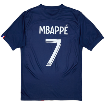 2022-23 Paris Saint-Germain Home Shirt Mbappe #7 - 7/10 - (S)