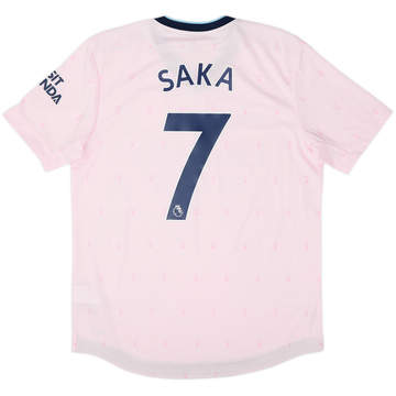 Camiseta de la tercera equipación auténtica del Arsenal 2022-23 Saka #7 - 8/10 - (M)
