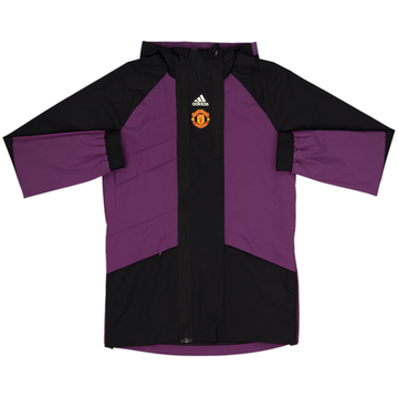 2021-22 Manchester United adidas Hooded Rain Jacket - 8/10 - (XS)
