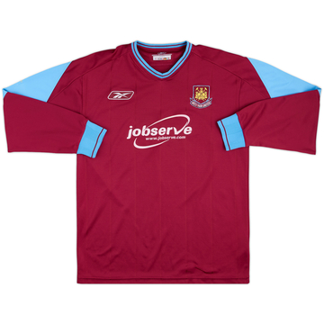 2003-05 West Ham Home L/S Shirt - 8/10 - (M)
