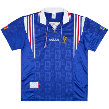 1996-98 France Home Shirt #9 - 9/10 - (L)