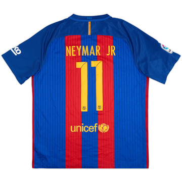 2016-17 Barcelona Home Shirt Neymar Jr #11 - 5/10 - (XL)