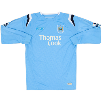 2004-05 Manchester City Home L/S Shirt - 4/10 - (S)