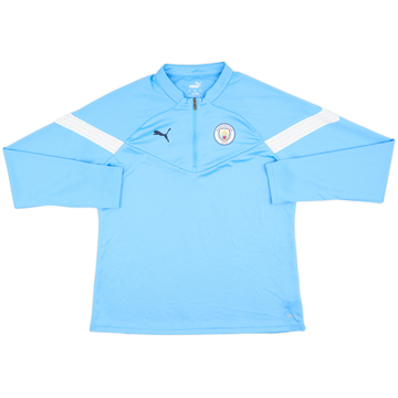 2022-23 Manchester City Puma 1/4 Zip Drill Top - 8/10 - (XL)