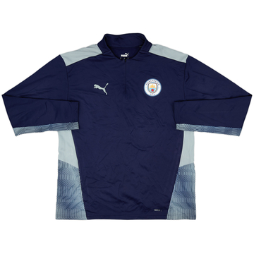 2021-22 Manchester City Puma 1/4 Zip Drill Top - 8/10 - (L)