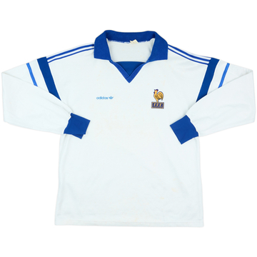 1986-88 France U-21 Match Issue Away L/S Shirt #8