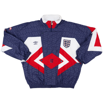 1990-92 England Umbro Track Jacket - 8/10 - (L)