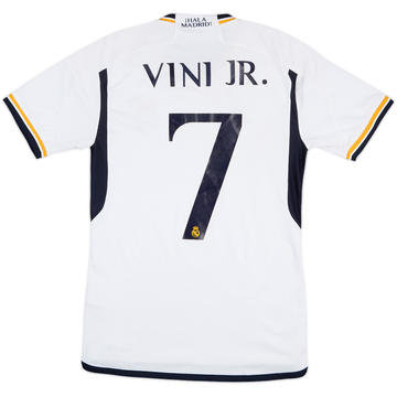 2023-24 Real Madrid Home Shirt Vini Jr #7 - 6/10 - (S)