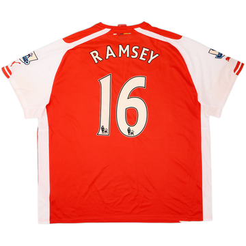 2014-15 Arsenal Home Shirt Ramsey #16 - 7/10 - (4XL)