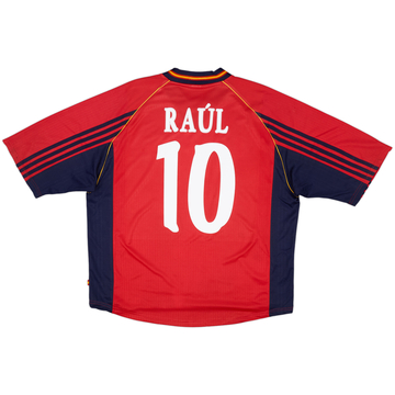 1998-99 Spain Home Shirt Raul #10 - 4/10 - (XL)