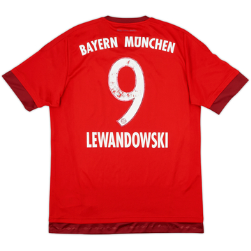 2015-16 Bayern Munich Home Shirt Lewandowski #9 - 4/10 - (M)