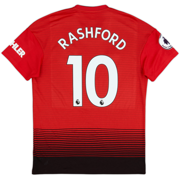 2018-19 Manchester United Home Shirt Rashford #10 - 7/10 - (M)