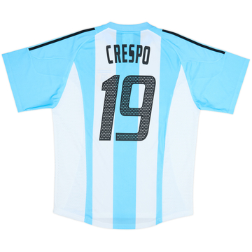 2002-04 Argentina Home Shirt Crespo #19 - 10/10 - (L)