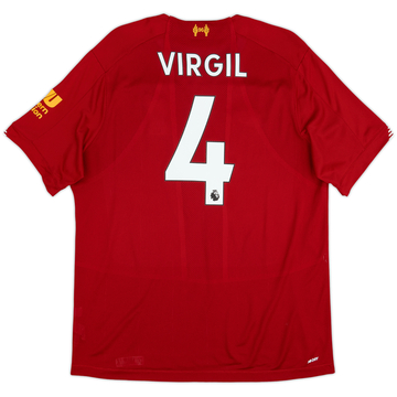 2019-20 Liverpool Home Shirt Virgil #4 - 7/10 - (L)