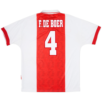 1998-99 Ajax Home Shirt F. De Boer #4 - 7/10 - (L)