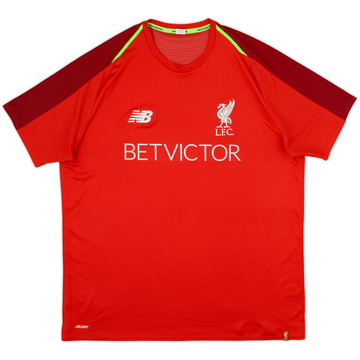 2017-18 Liverpool New Balance Training Shirt - 8/10 - (L)