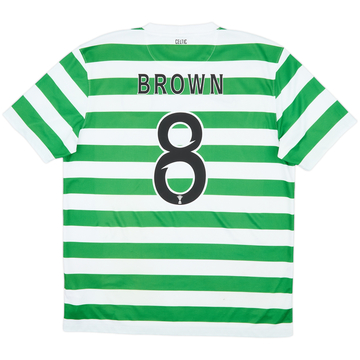 2012-13 Celtic '125th Anniversary' Home Shirt Brown #8 - 7/10 - (L)