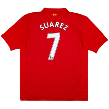 2012-13 Liverpool Home Shirt Suarez #7 - 5/10 - (XL)