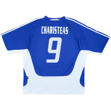 2004-06 Greece Home Shirt Charisteas #9 - 10/10 - (XL)