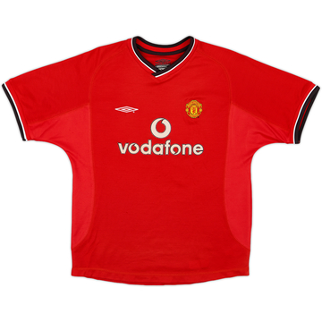 2000-02 Manchester United Home Shirt - 8/10 - (L.Boys)